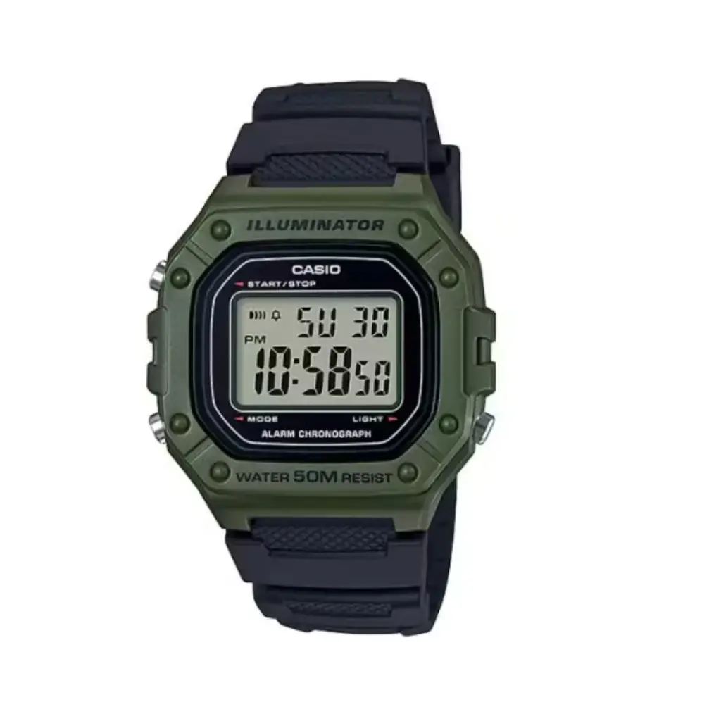 Reloj Casio Negro con Verde