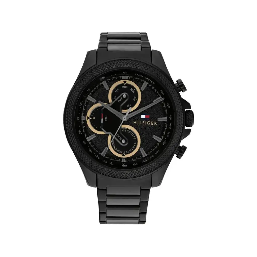 Reloj Tommy Hilfiger Caballero Malla Acero Inoxidable Negro