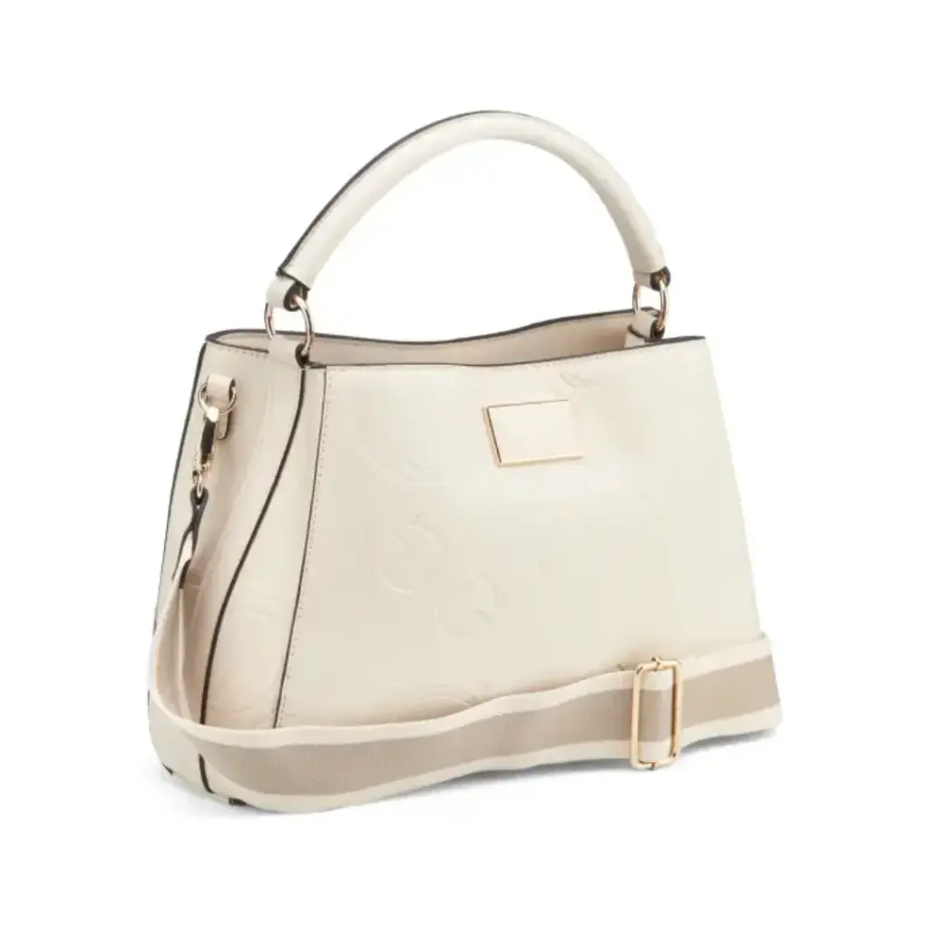 Cartera Guess Jarson Satchel Beige
