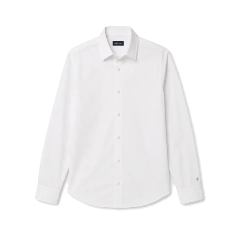 Camisa Manga Larga Calvin Klein Blanco
