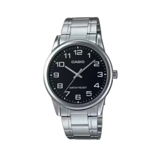 [MTPV001D1BUDF] Reloj Casio Plateado Fondo Negro