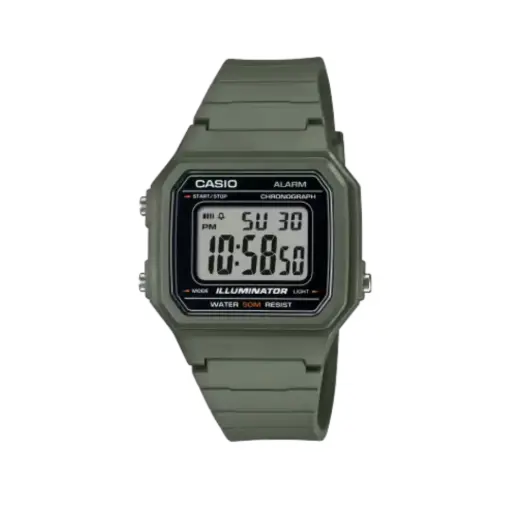 [W217H3AVDF] Reloj Casio Verde Fondo Digital