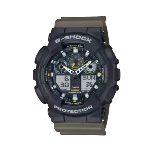 [GA-100TU-1A3DR] Reloj Casio Negro/Verde