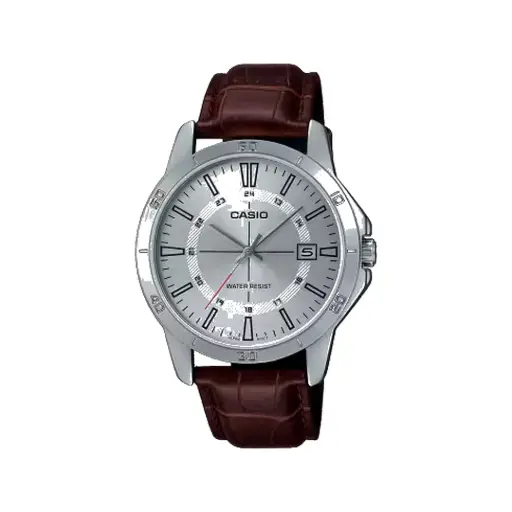 [MTPV004L7CUDF] Reloj Casio Marrón Fondo Gris