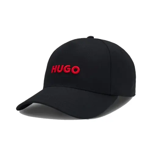 [50496033002] Gorra Hugo Negro/Rojo