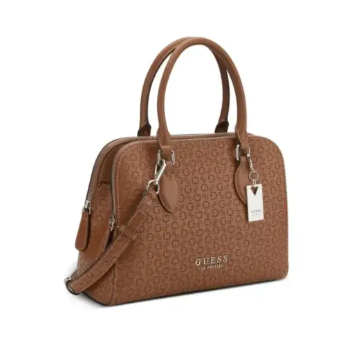[SE971306COGNAC] Cartera Guess Cordyn Satchel Marrón
