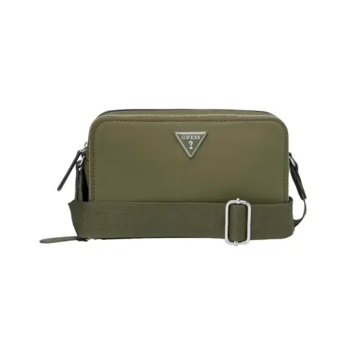 [SF984571OLV] Cartera Guess Viviette Mini Dbl Zip Crossbody