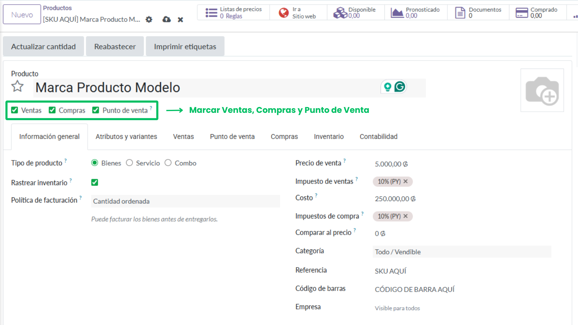 5. Seleccionar Configuraciones